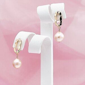 Edison Pearl Drop Earrings, 14K Gold Filled Studs